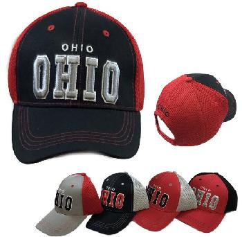 Air Mesh Back/Solid Front Ball Cap [OHIO]